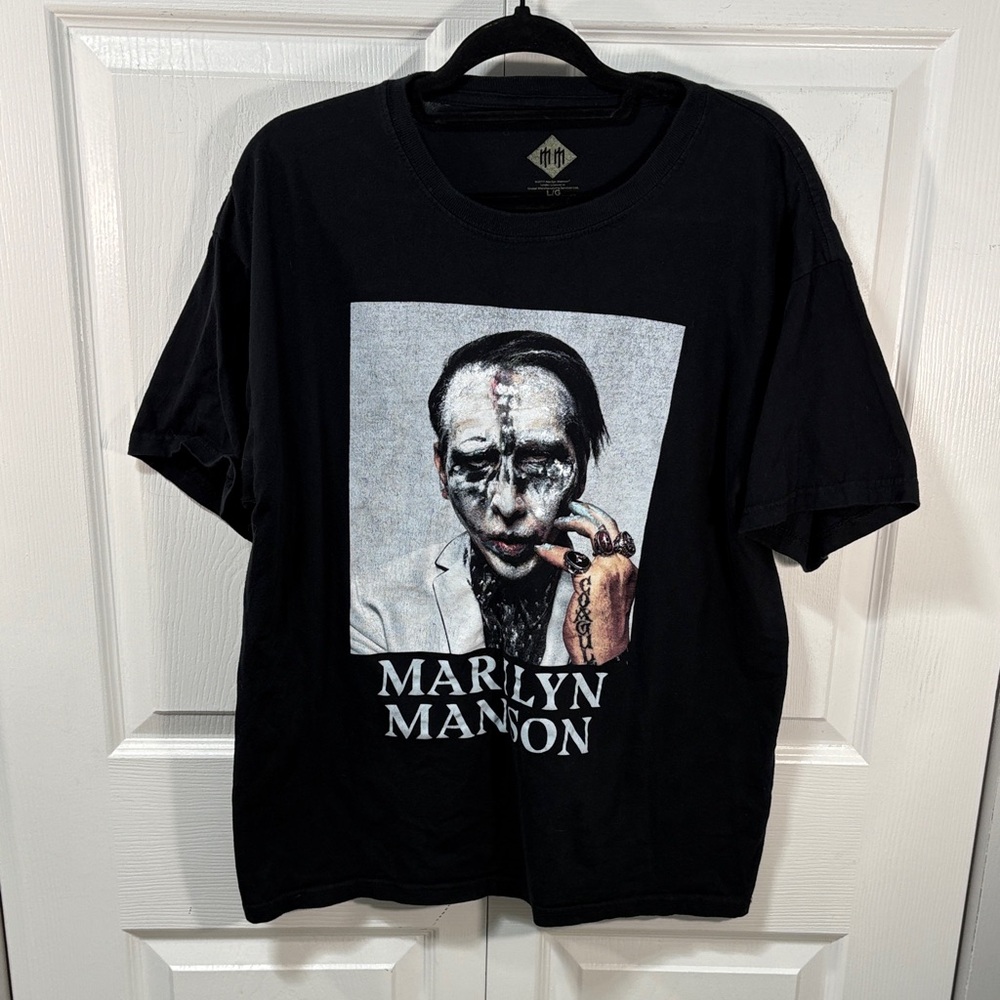 Marilyn Manson Black Graphic T-Shirt